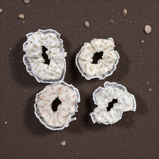 Korean premium scrunchies-7(pack of 12)