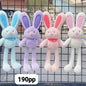 Cute long leg convertible bunny plushies ( pack of 6)