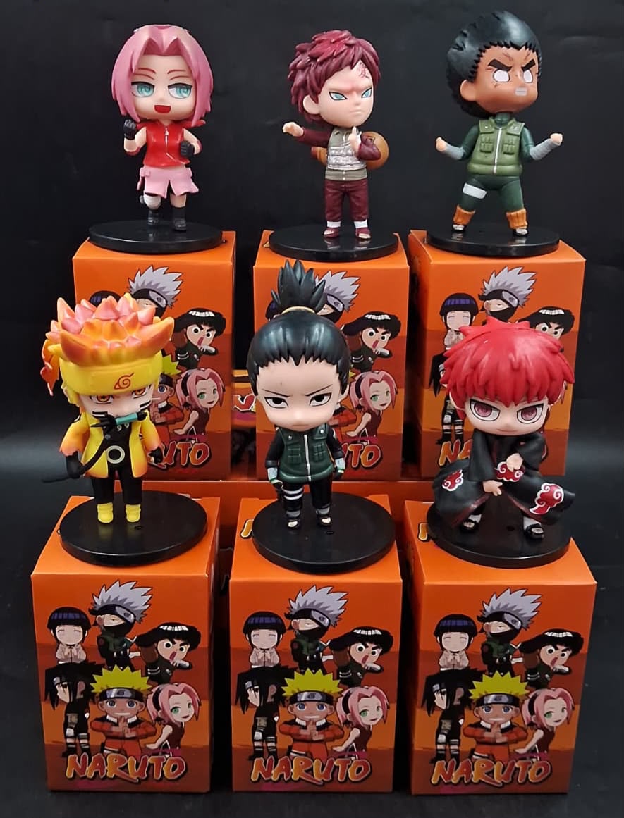 Anime character set ( pack of 6 piece mix )- with box packing- prebooking