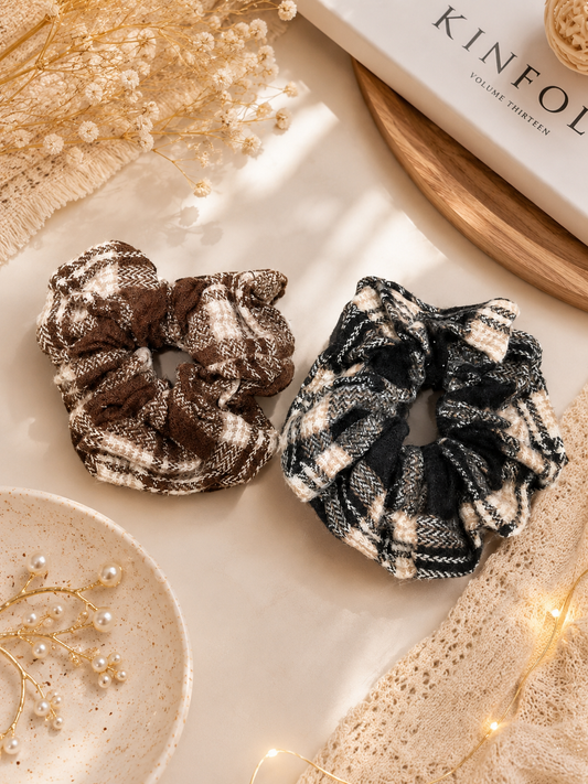 Korean premium scrunchies ( pack of 12)