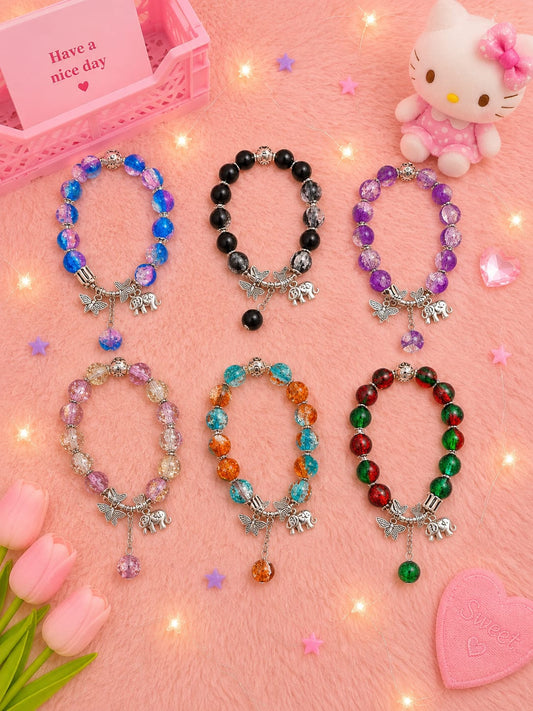 Korean charms bracelet ( pack of 12)