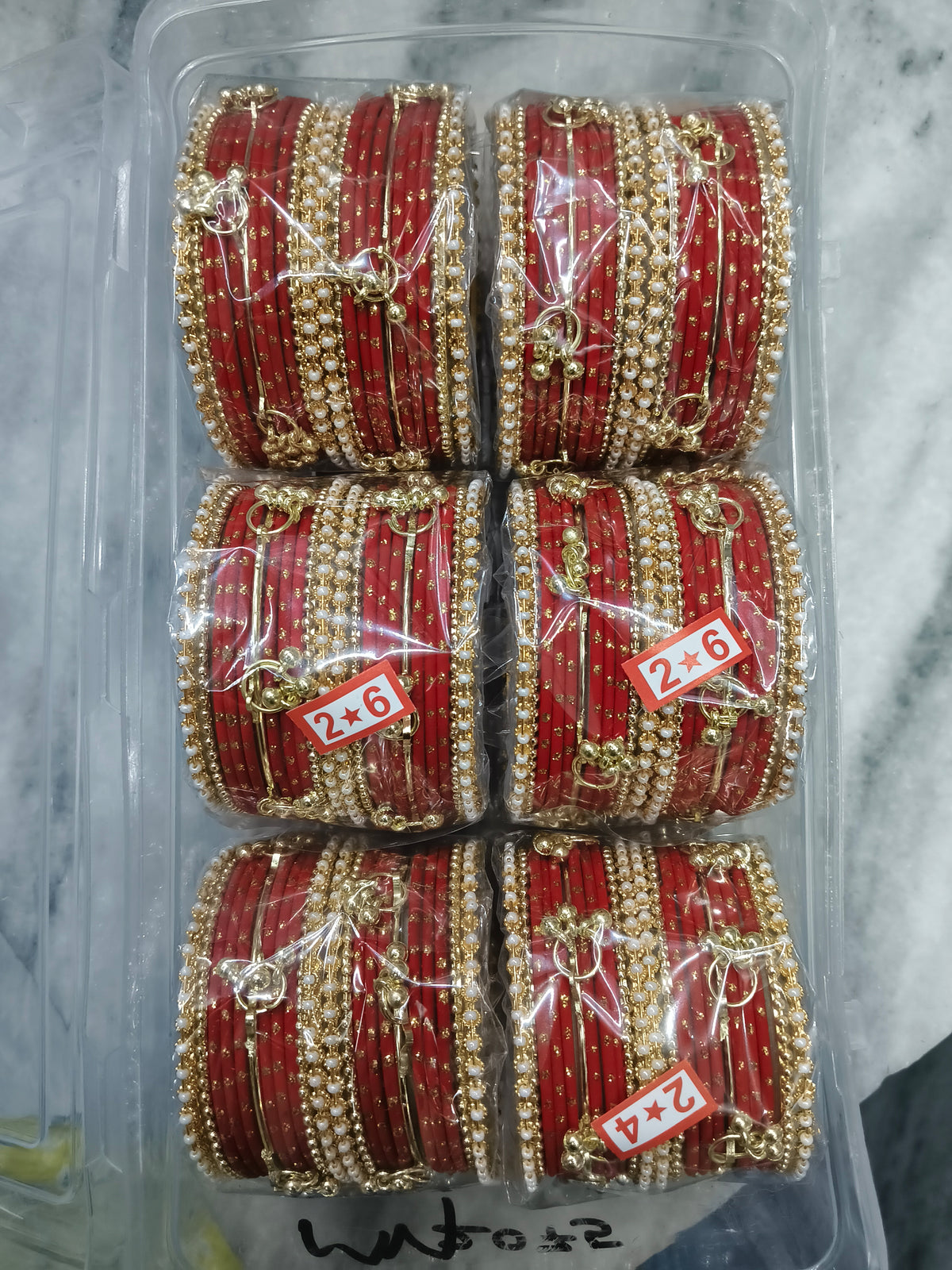 Premium karwachauth metal churi (pack of 6 set)