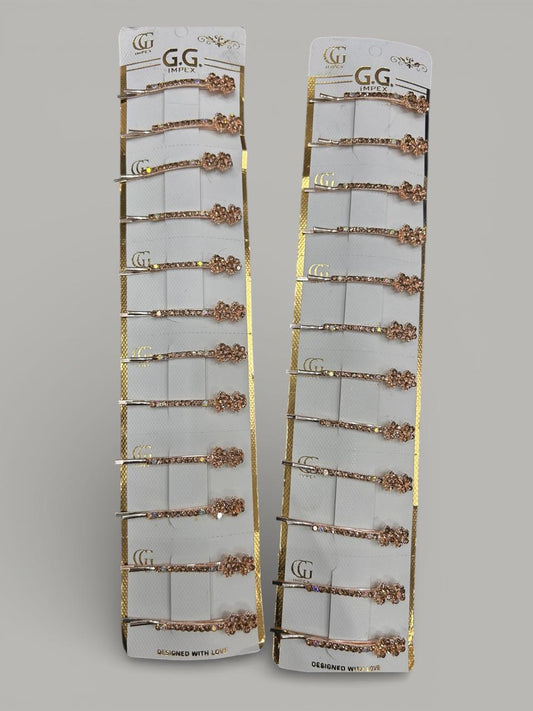 Stone ladies pin( pack of 12 pairs)