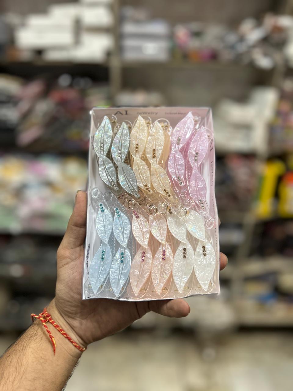 Party wear korean banana clip (pack of 12)