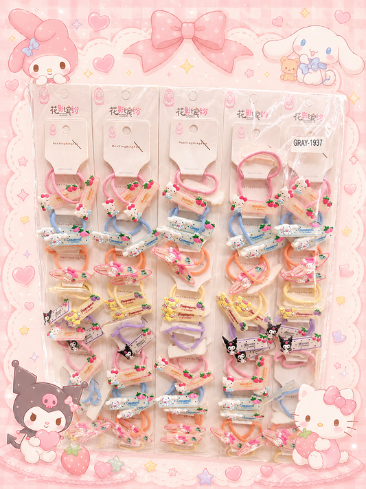 Kawaii Snap Rubber ( pack of 1 strip includes 10 pairs)