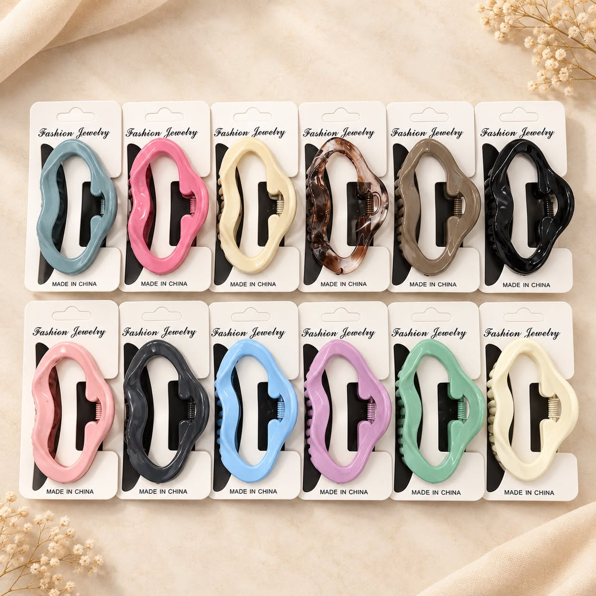 Korean premium clutchers (pack of 12 sets)