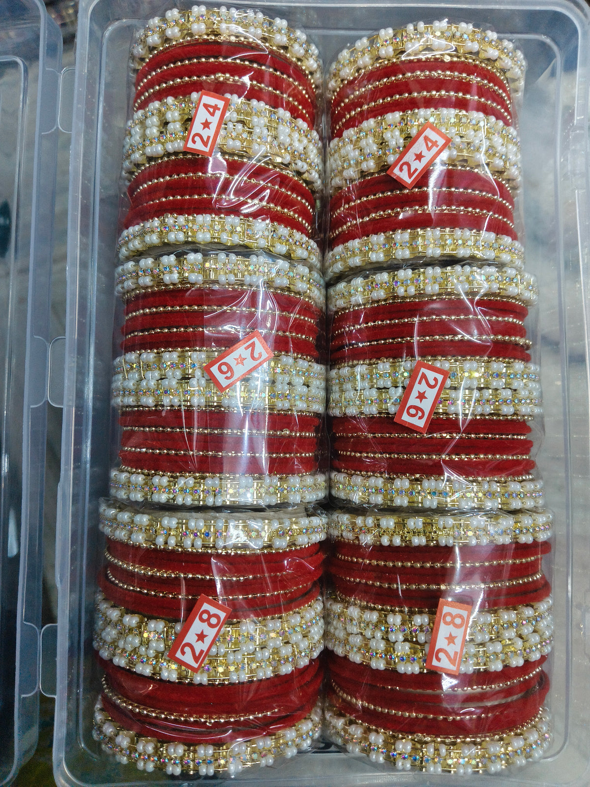 Premium karwachauth metal churi (pack of 6 set)