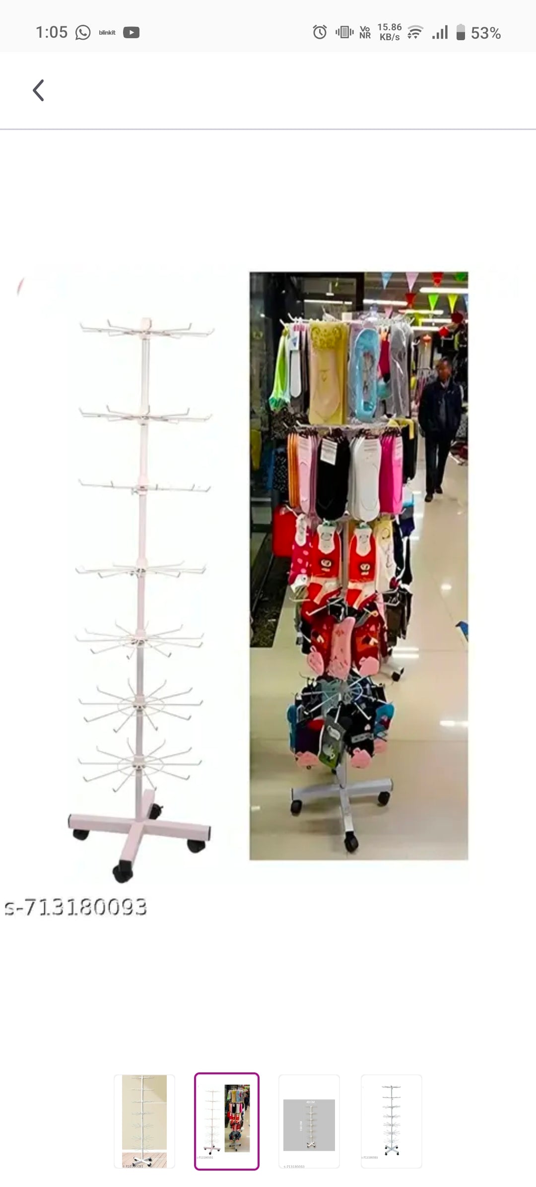 7 feet stand 7 Level heavy duty revolving (pack of 1)
