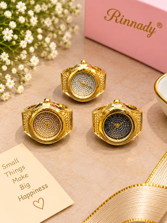 Anti tarnish Ring watch ( pack of 3)
