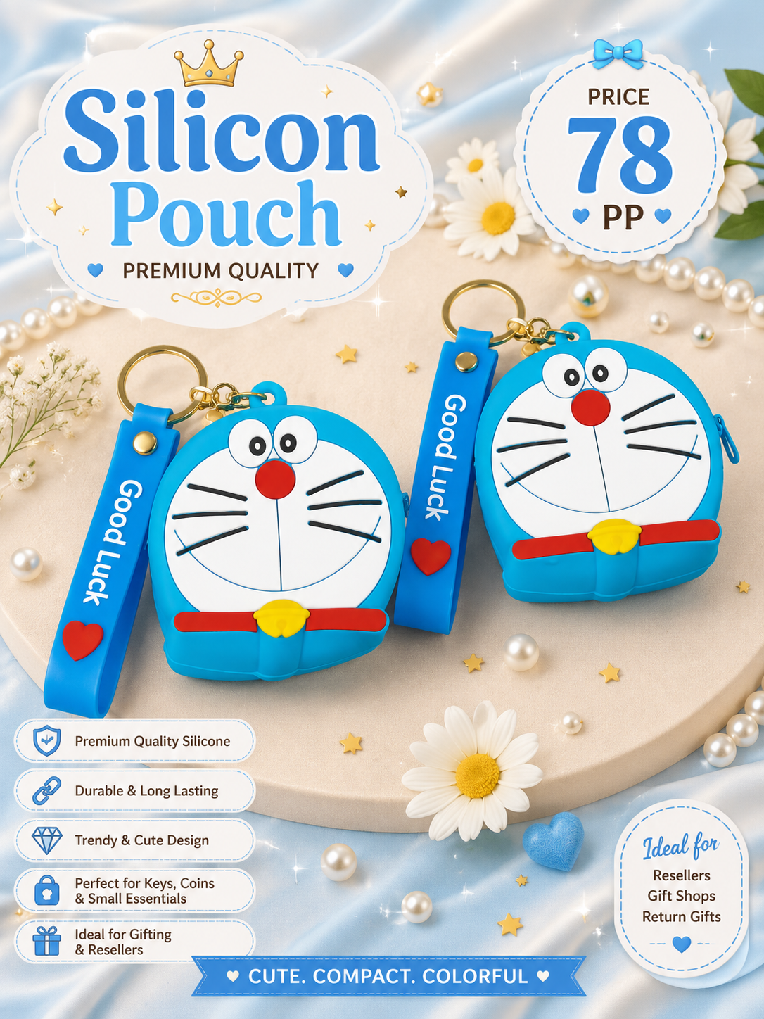 Silicon pouch ( pack of 6)