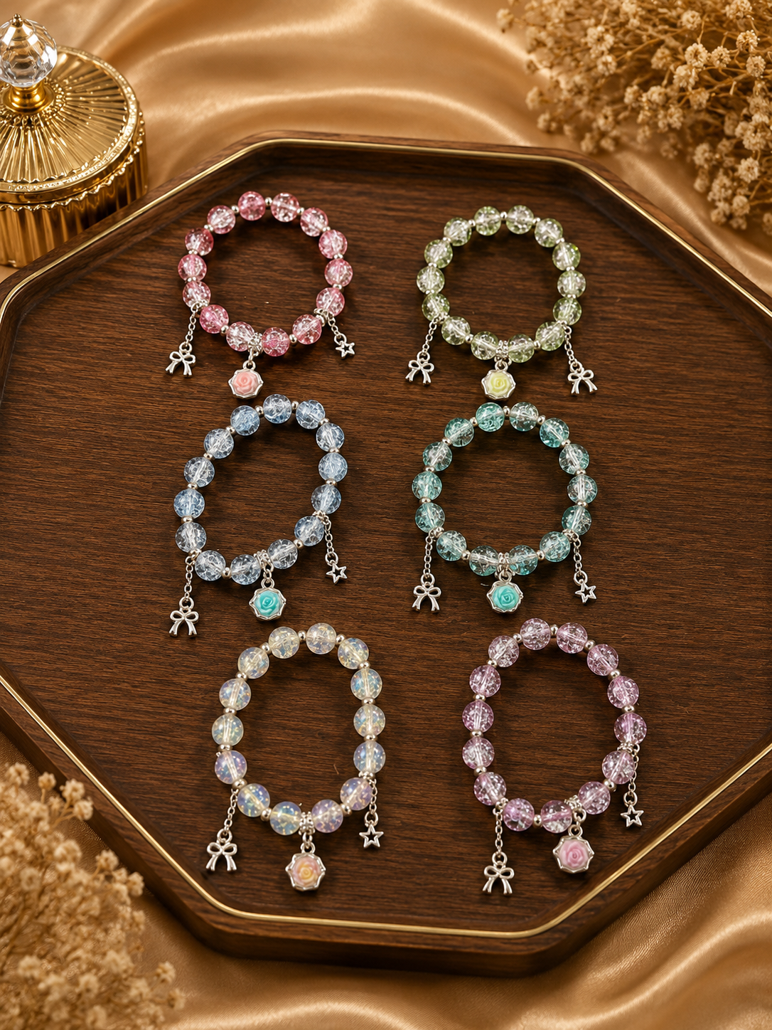 Korean bracelets ( pack of 12)