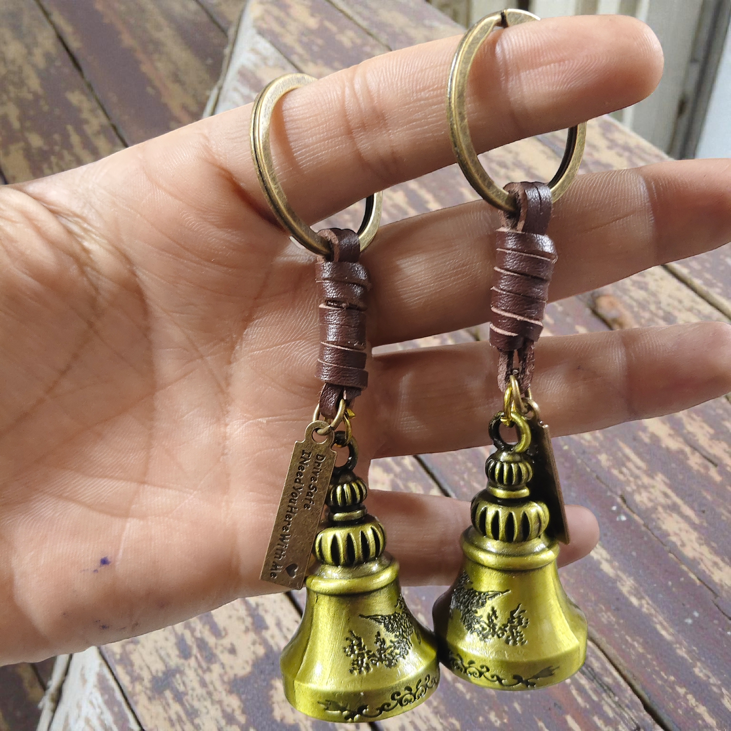 Leather strap Bell ( pack of 12)